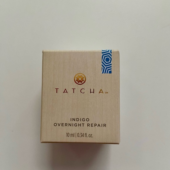 NIB Tatcha Indigo Overnight Repair Serum Redness Reducing Barrier Cream .34fl/oz - Picture 3 of 9
